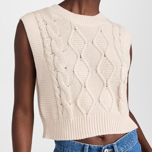 525 America Sweaters - 525 Cable Knit Sweater Vest Top Size XS